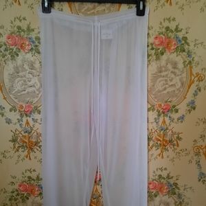 Swimsuit cover pants, sheer. M